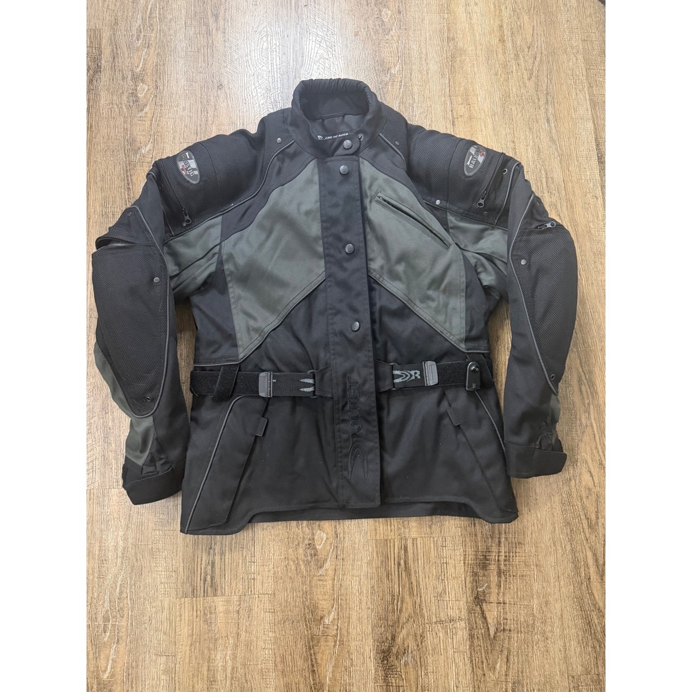 Joe Rocket Ballistic Series Womens Motorcycle Jacket Medium Black Grey Mesh M